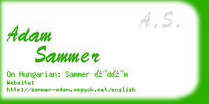 adam sammer business card